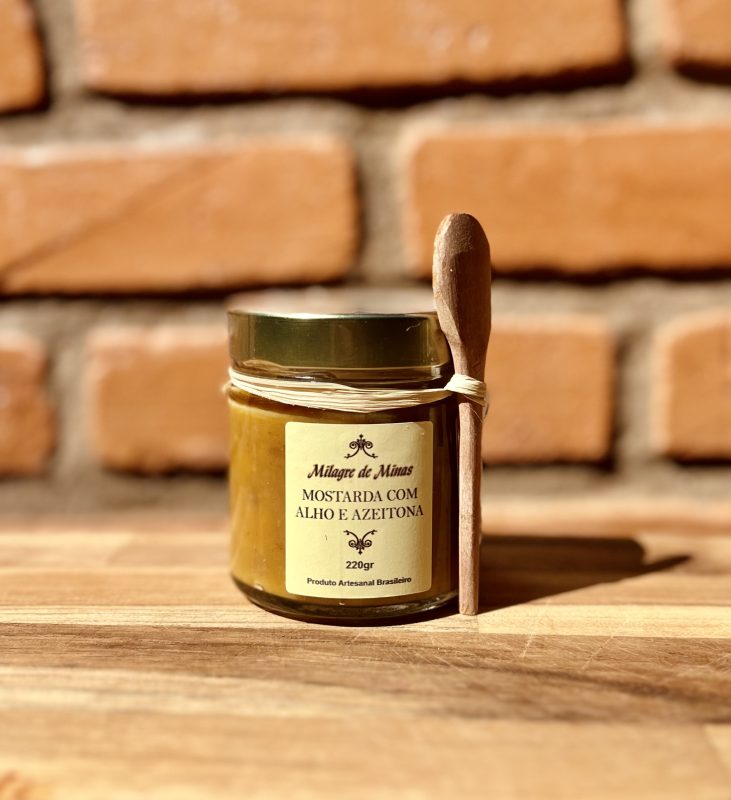 【空瓶】Montrachet1974 & LATÂCHE1991 Mostarda Com Alho e Azeitona Milagre de Minas 220g – Tixa Café